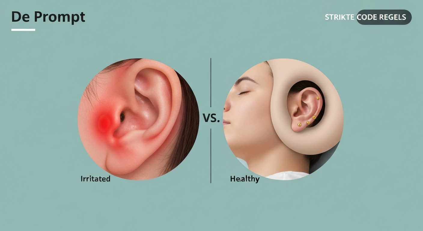 De invloed van je slaaphouding op het genezingsproces van oorpiercings en hoe je irritatiebultjes voorkomt