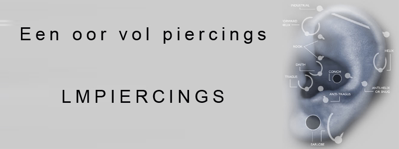 Een oor vol piercings?
