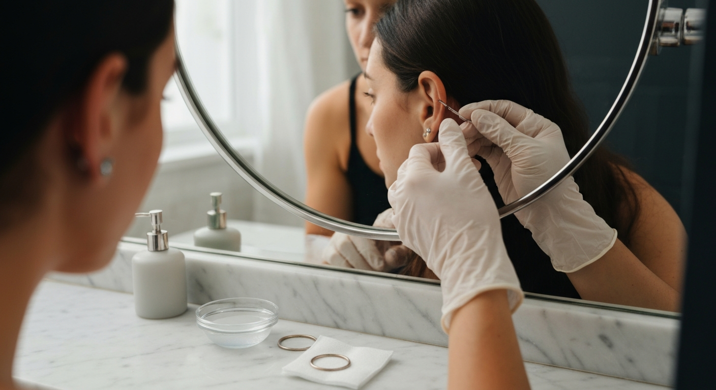 Helix piercing sieraad wisselen: Wanneer mag het en hoe doe je dat veilig zelf?