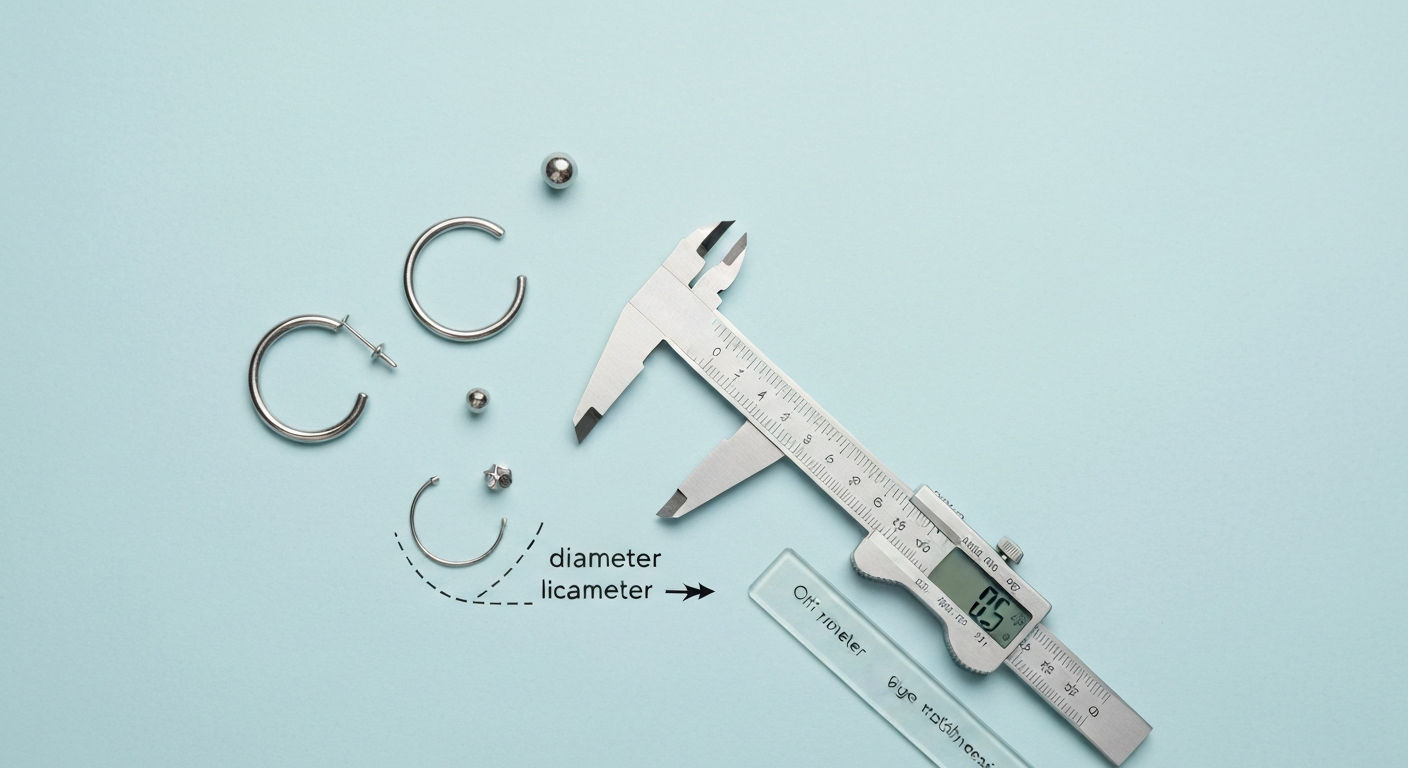Hoe bepaal je de juiste maat voor je piercing sieraad: een handige meetgids