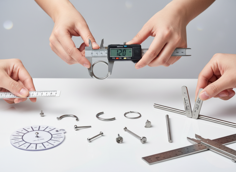 Piercing maten uitgelegd: gauge, mm, inch &mdash; zo meet je jouw piercing op