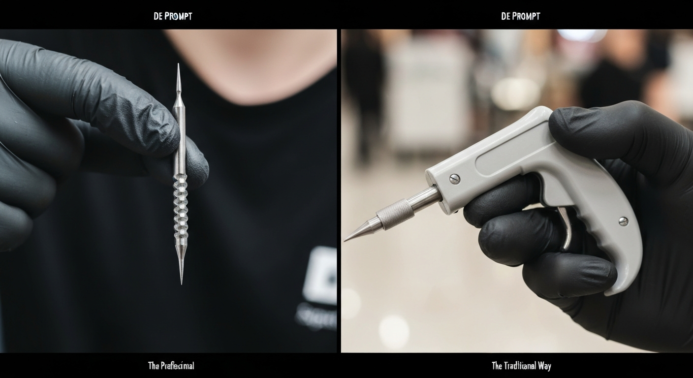 Piercing schieten versus piercen met een naald: Wat is beter en veiliger?