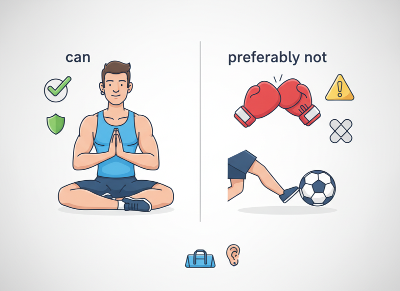 Piercings en sport: welke kun je doen, welke niet?
