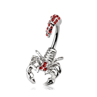 Skorpion-Bauchnabelpiercing