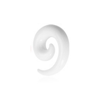 2 mm Spirale weiß