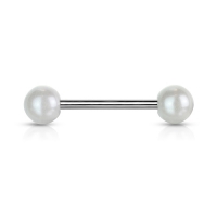 Piercing Perle weiß