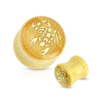 14 mm Double-Flared Plug Bambus-Skorpion
