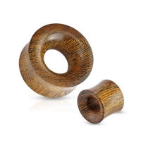 10 mm Double-Flared Tunnel Schlangenholz