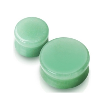22 mm Double-Flared Plug Jadestein grün