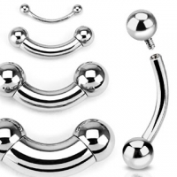 Piercing titanium rond basis 1.2x10