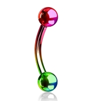 Gebogenes Piercing Regenbogen