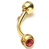 Piercing steentje rood