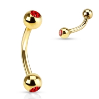 Piercingstein rot