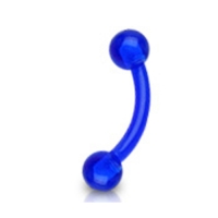 Flexibles blaues Piercing