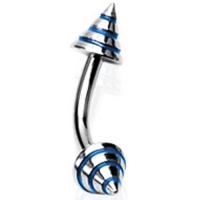 Piercing Streifen blau