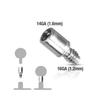 Dermal Anchor Gauge Converter Pin Verdickung
