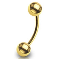 Piercing rund vergoldet
