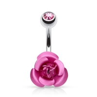 Bauchnabelpiercing Metall rosa