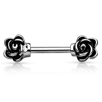 Brustwarzenpiercing 2 Rosen