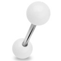 Piercing schlicht weiß