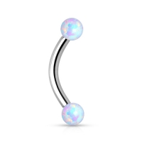 Piercing Opal weiß