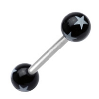 Piercing Stern schwarz