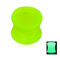 22 mm Double Flare Plug, im Dunkeln leuchtend, grün