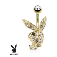 Bauchnabelpiercing Playboy 14kt vergoldet