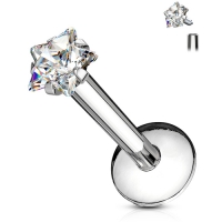 Piercing Stern weiß