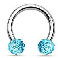 Hufeisenpiercing Ferido aqua