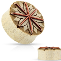 22mm Double-Flared Plug Lotus Tribal