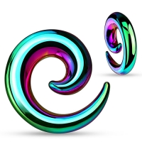 8 mm taper spiraal regenboog kleur