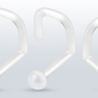 Nasenpiercing-Halter, flache Kugel