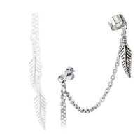 Ohrring mit Fake-Helix-Kette