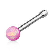 Nasenpiercing Opal rosa