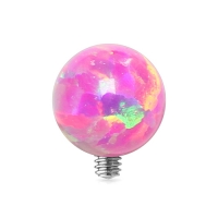 Dermal Top Opal rosa Kugel 1,6 mm