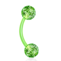 Piercing Glitzer Grün