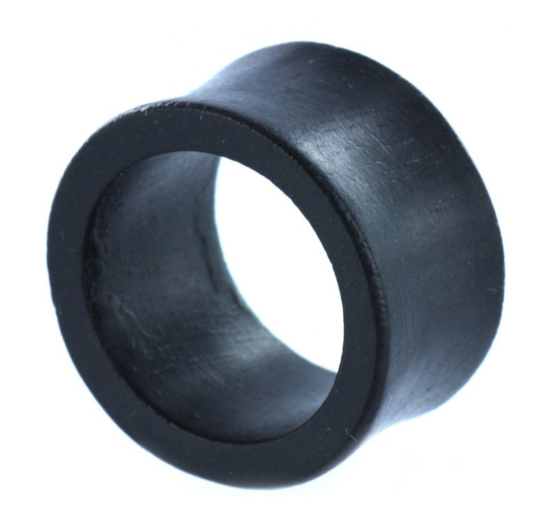 Doppelt ausgestellter Tunnel aus Ebenholz – 28 mm