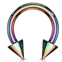 Hufeisenspitze Regenbogen 5 x 12 x 8 mm