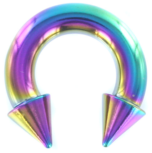 Horseshoe punt regenboog 5 x 12 x 8 mm