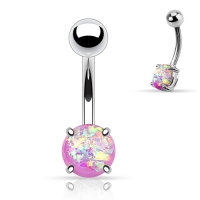 Opal-Krappenfassung Lila Piercing