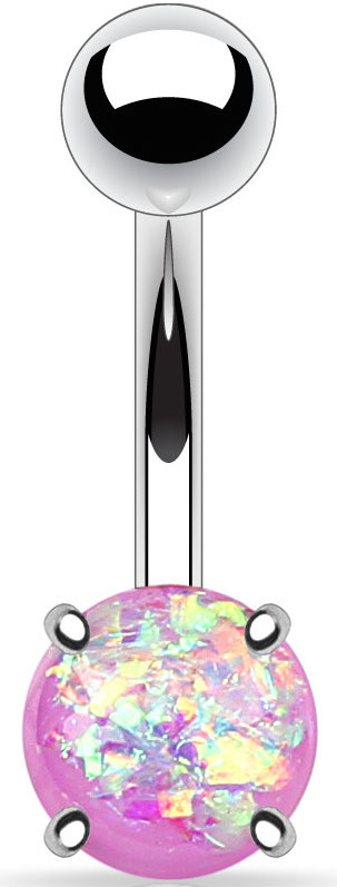 Opal Prong Setting Paars piercing