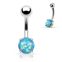 Aqua-Piercing mit Opal-Krappenfassung