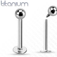 Labret-/Monroe-Stecker aus massivem Titan der Güteklasse 23 mit Innengewinde – 1,6 mm x 6 mm x 3 mm