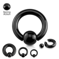 Ball Closure Ring Schwarz - 10 MM