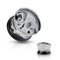 12 mm Double-Flared Plug Glas Rauchdesign