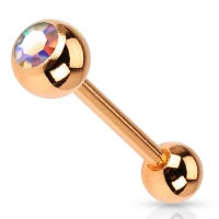 Piercing rose gold plated multi kleur