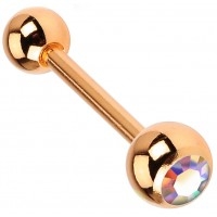 Piercing rose gold plated multi kleur