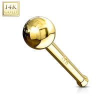 14K Gold Nasenpiercing Basis