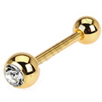 Piercing wit gold plated